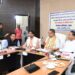 Dev Bhoomi Samiksha रुद्रपुर में के विभिन्न विभागों के जिला स्तरीय अधिकारियों की समीक्षा करते कैबिनेट मंत्री गणेश जोशी। -