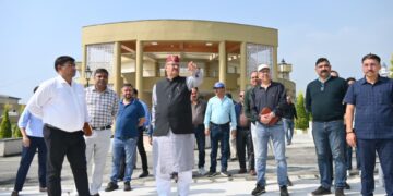 Dev Bhoomi Samiksha सैनिक कल्याण मंत्री गणेश जोशी ने किया सैन्यधाम निर्माण कार्यों का निरीक्षण -