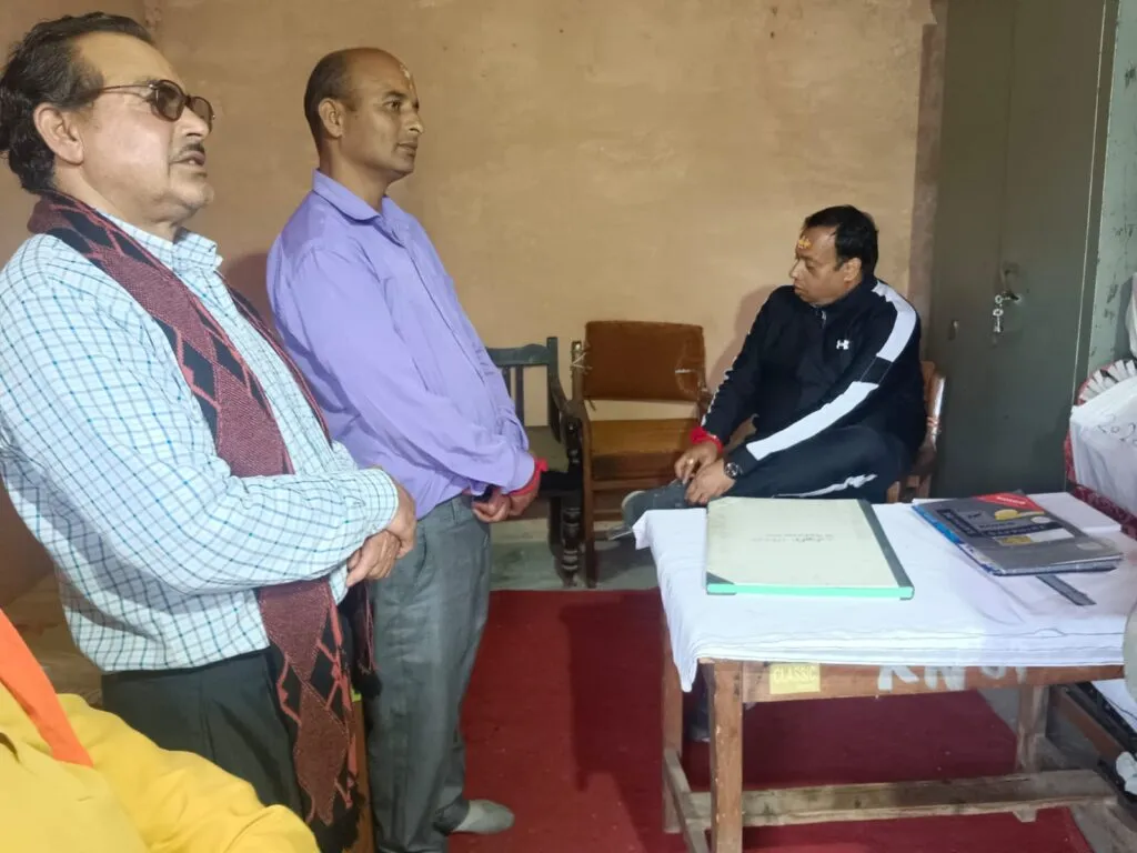 Dev Bhoomi Samiksha त्रियुगीनारायण पहुंचे बदरीनाथ-केदारनाथ मंदिर समिति अध्यक्ष हेमंत द्विवेदी -