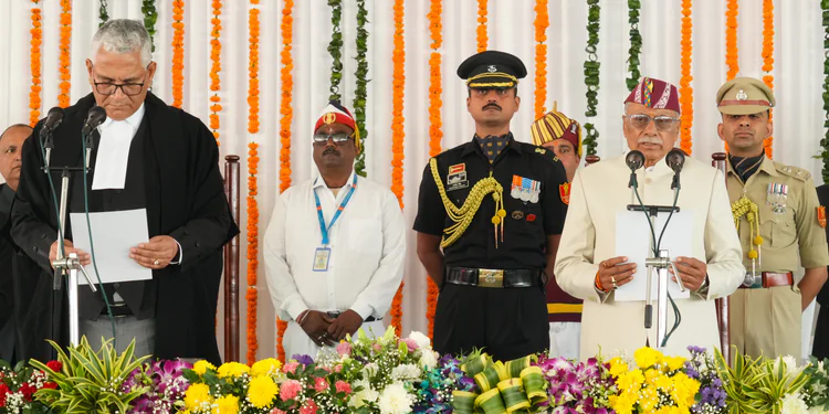 Dev Bhoomi Samiksha डॉ. ढाल सिंह बिसेन ने उत्तराखण्ड के राज्यपाल पद की शपथ ली -