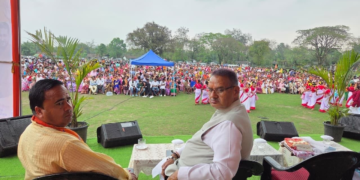 Dev Bhoomi Samiksha असम में गणेश जोशी की जनसभा, भाजपा प्रत्याशी के समर्थन में हुंकार -