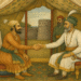 Shivaji meets Mughal general Jai Singh for Purandar Treaty, 1665" Mughal-Maratha Meeting at Purandar Fort