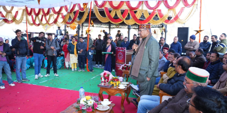 Dev Bhoomi Samiksha मसूरी विंटर लाइन कार्निवाल 2025 का भव्य शुभारंभ -